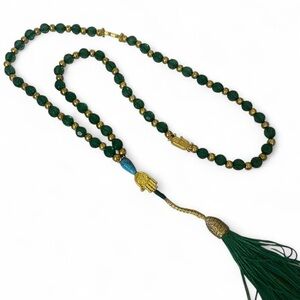 New Islamic hamza green tasbih beeds Ramadan Muslim Eid gift